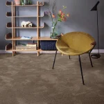 Carpet Spice, chocolate-brown flecked velvet pile close-up