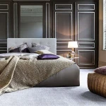 Carpet Anthracite in plain light silver-grey velour