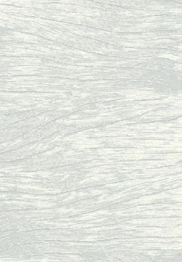 Custom rug Zinc, off-white with pale grey wavy grain