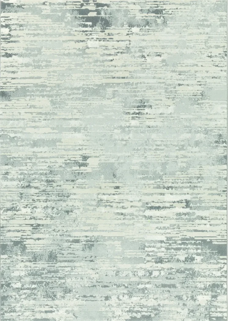 Custom rug Steel, abstract light grey streaked pattern