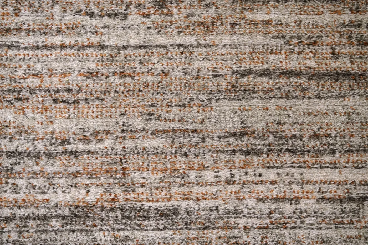 Custom rug Spice, beige loop pile flecked with rust and black
