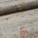 Custom rug Rock, cream ground with rust and blue-grey streaks
