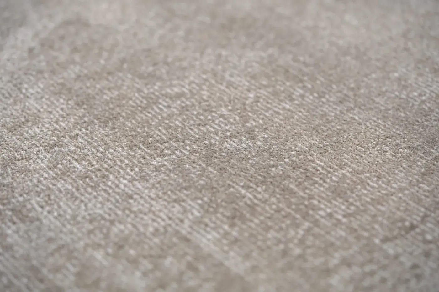 Custom rug Basalt, plain grey-taupe carpet with faint chevron