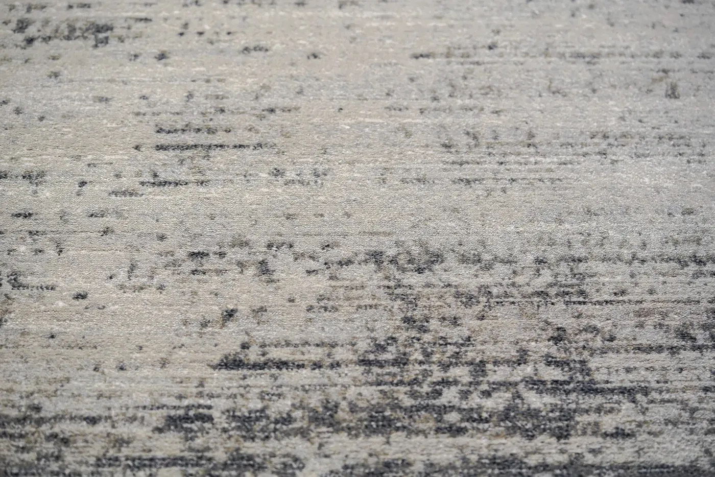 Custom rug Cloud, light grey carpet with fine dark flecks