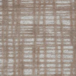 Custom rug Bistre, close-up of raised ochre diamond pattern