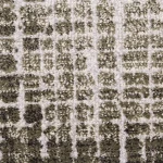 Custom rug Flint, grey loop pile with ecru diamond grid