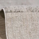 Custom carpet Rope, beige ribbed weave with fine stripes