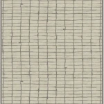 Custom rug Cinnamon, ecru with brown brick grid and ochre