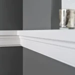 Stepped wall cornice Anthracite showing its deep, layered profile