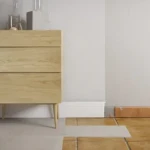 High skirting board with cable channel Dawn and clip-on cover