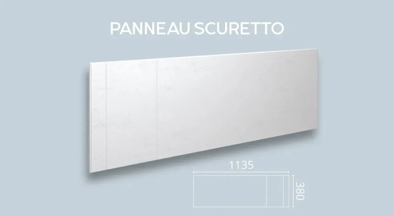 Grooved wall moulding in cobalt blue, smooth face, two grooves