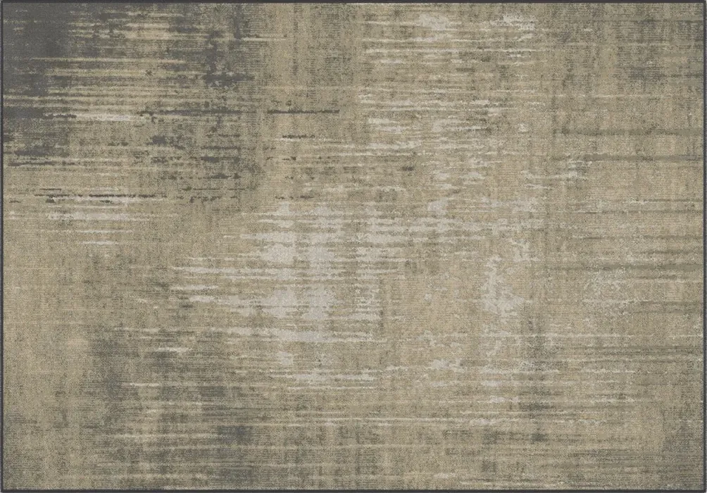 Rug Yellow Ochre, abstract ochre and caramel streaked pattern
