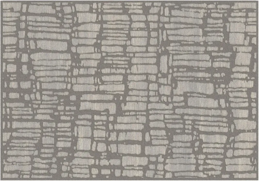 Rug Cement, light grey stone slabs on dark grey
