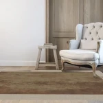 Rug Cumin, clouded ochre, brown and rust with lighter border