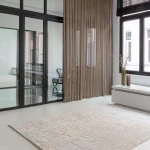 Rug Grey Millstone in plain light grey with a cloudy effect