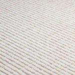 Rug Zincwork, plain ecru with fine horizontal ribs
