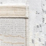 Rug Veiled Pewter in mottled grey concrete-effect stripes