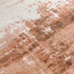 Rug Red Clay, terracotta, brown and beige horizontal bands