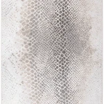 Rug Veiled Dawn with fine grey and beige stripes