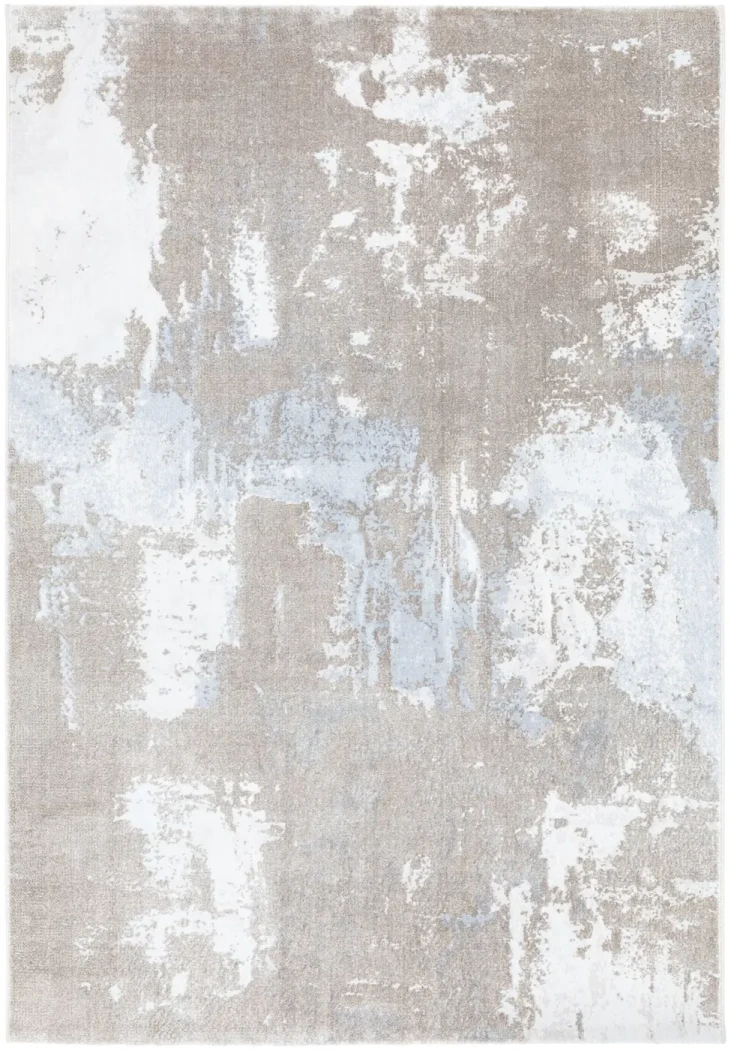 Rug Alabaster, off-white marble veining with bluish grey touches