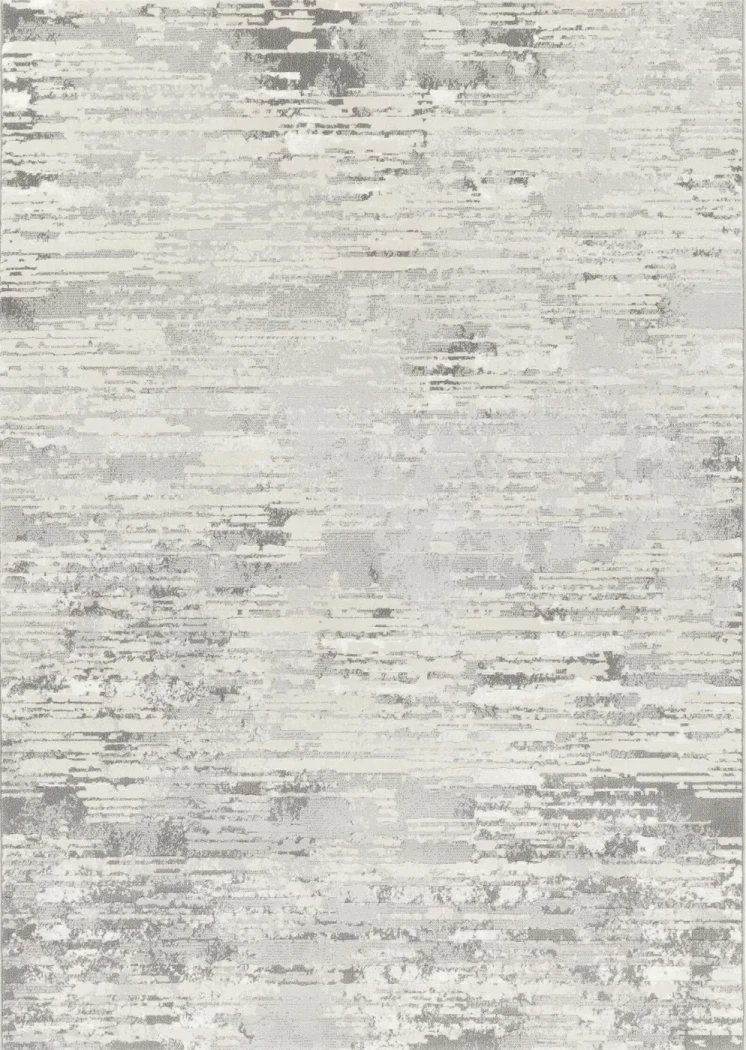 Rug Frosted Graphite with horizontal grey striations