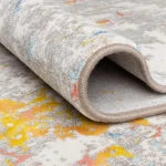 Rug Frosted Chrome close-up, grey pile with coloured flecks