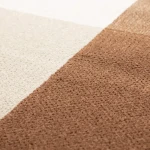 Rug Frosted Ash, geometric blocks in cream, terracotta and blue-grey