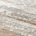 Rug Veiled Stripe with blurred beige and terracotta stripes