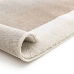 Rug Soft Bamboo with taupe and sand interlocking arches