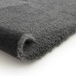 Rug Dark Pearl in plain charcoal grey velvet