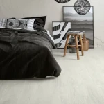Vinyl flooring Snow, near-white bleached oak planks