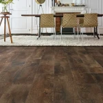 Vinyl flooring Clay Jar, aged red-brown wood planks