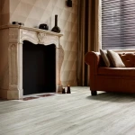 Vinyl flooring Sisal, pale ash-toned oak-effect planks