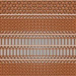 Wall mural Steel, grey openwork screen pattern floor to ceiling