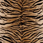 Wall mural Thatch, beige and black animal stripe pattern