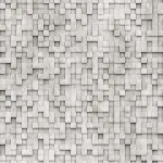 Wall mural Copper, grey concrete-paver pixel pattern