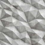 Wall mural Spice, grey triangular facets like cut concrete