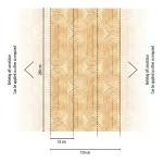 Wall mural Sand with orange arches in a bohemian living room