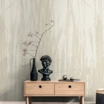 Wall mural Twine, tall beige grasses on a pale ground