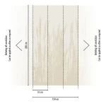 Wall mural Twine, tall beige grasses on a pale ground