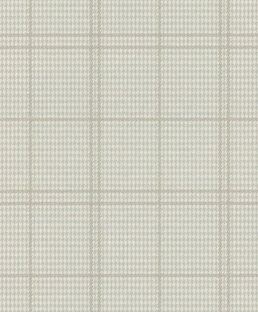 Wallpaper Flint, grey houndstooth with a wider check