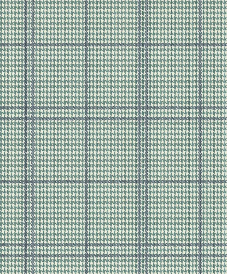 Wallpaper Schist in sage green houndstooth with a blue-grey check