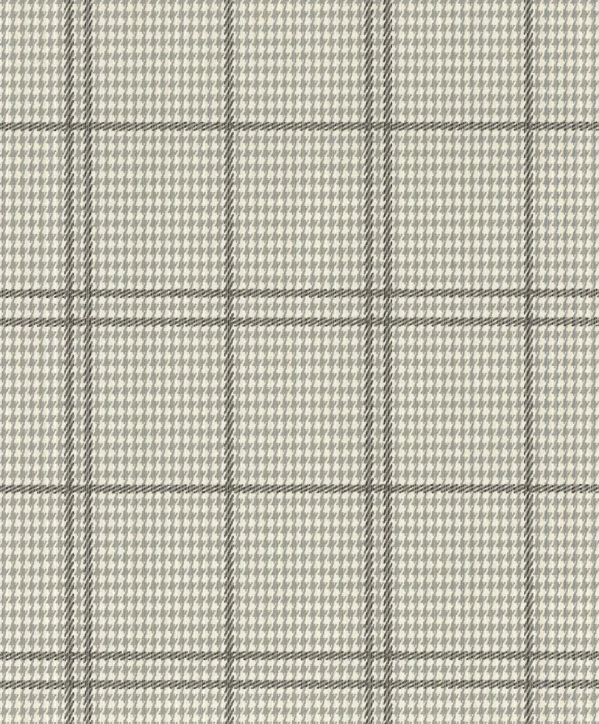 Wallpaper Concrete in grey houndstooth with anthracite check