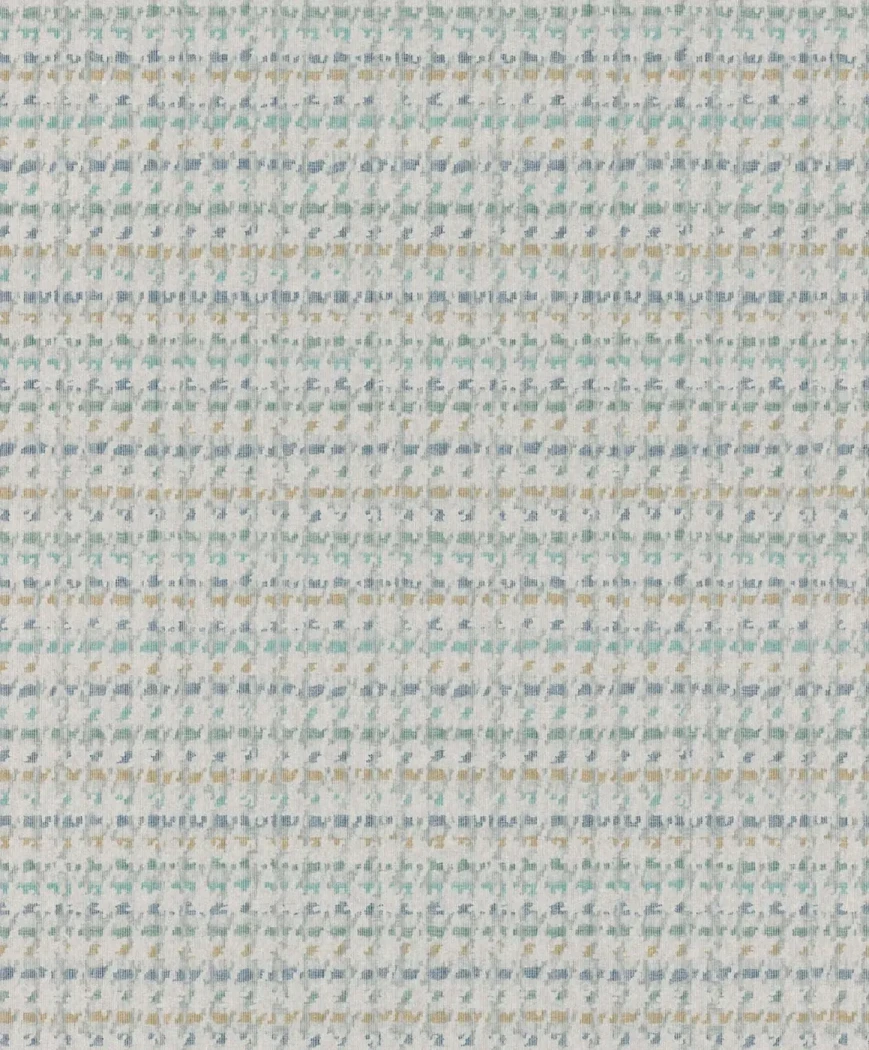 Wallpaper Anthracite with mint, blue and mustard flecks on grey