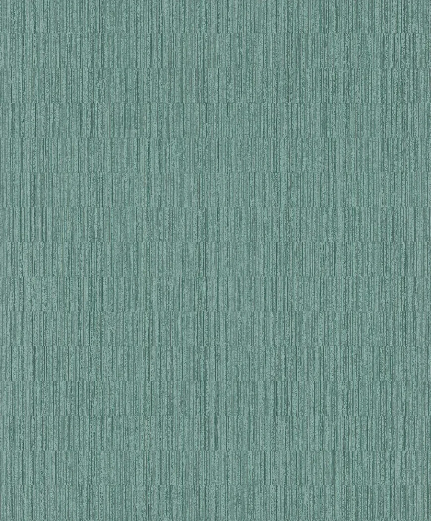 Wallpaper Turquoise, plain deep blue with vertical texture