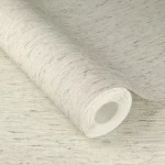 Wallpaper Butter, plain pale cream with fine vertical fibre texture