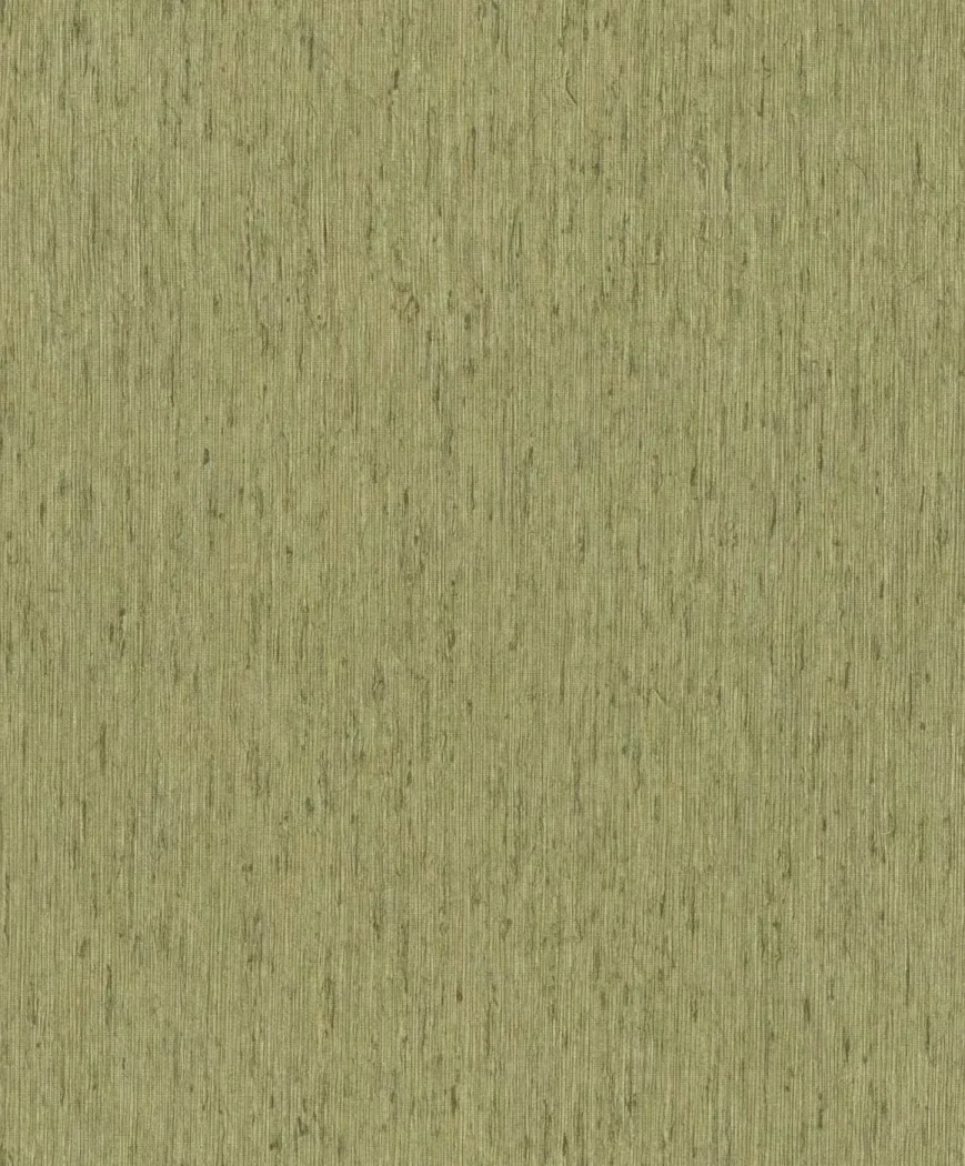 Wallpaper Rapeseed, plain muted olive green with fine grain