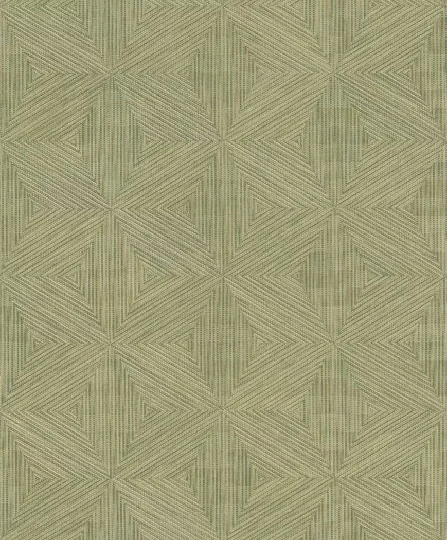 Wallpaper Chartreuse, nested yellow-green triangles forming diamonds