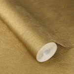 Wallpaper Cumin, golden ochre fine vertical fibre texture