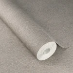 Wallpaper Rattan, greyish beige with a fine vertical fibre weave